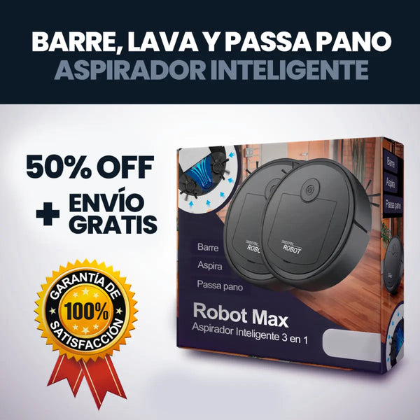 Compre 1 Llévate 2 - Robot Aspirador Inteligente MaxClean [OFERTA EXCLUSIVA]