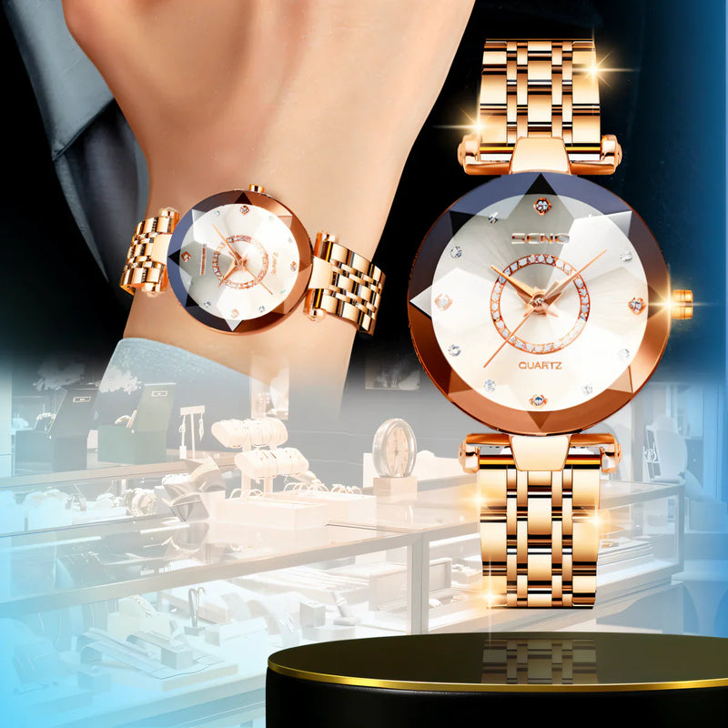 Reloj Suizo De Lujo de Oro Diamond™